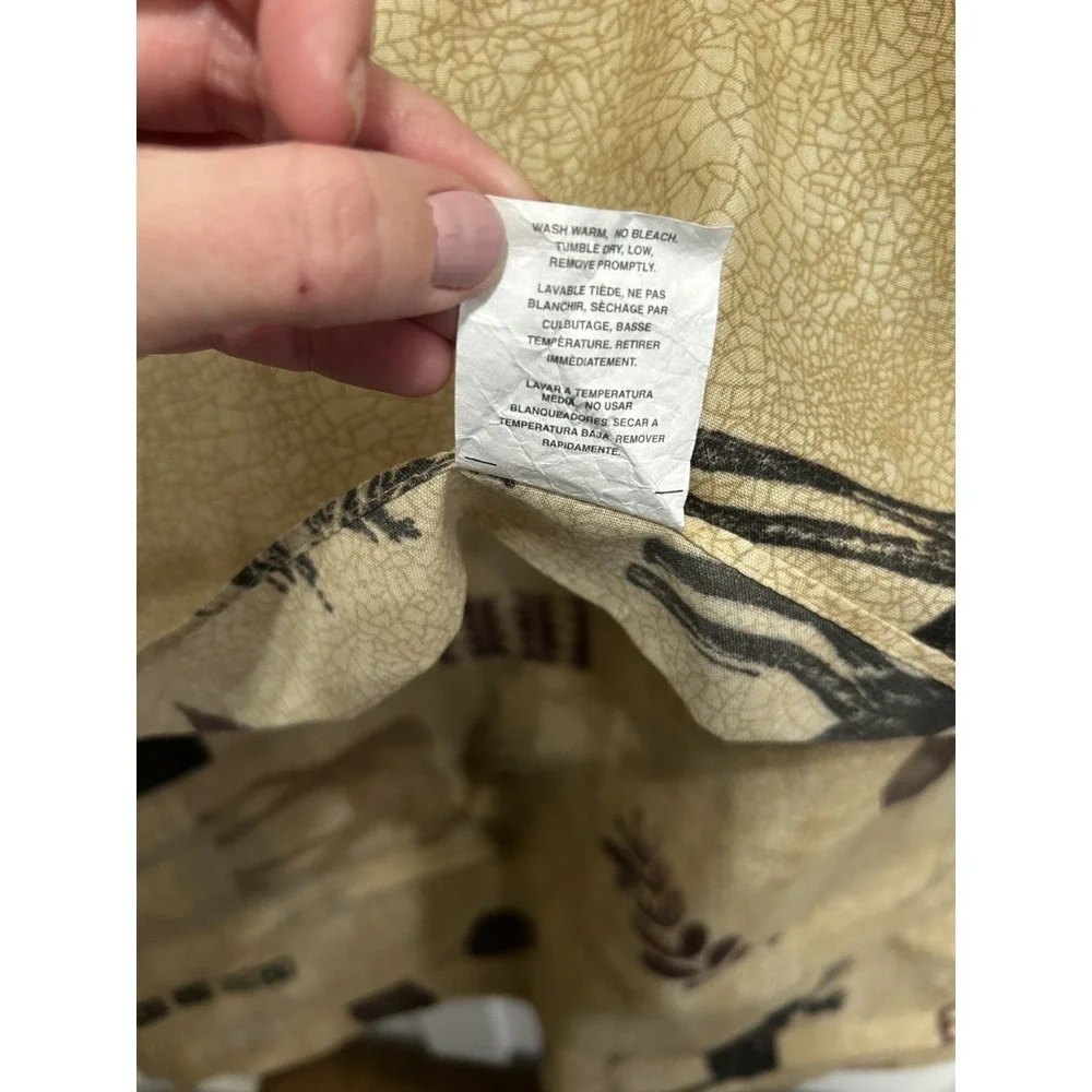 Vintage Springs Brand Leaves fall nature Flat Sheet Full‎ Size Plus Pillow Sham